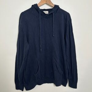 Hawker Rye Sweater Men XL Cotton Cashmere Lighweight Hooded Sweater